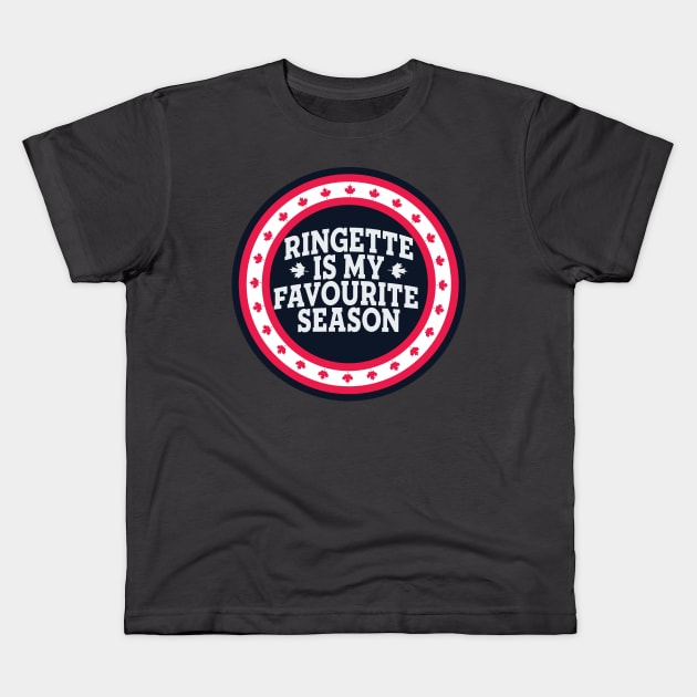 Ringette is my favourite season Kids T-Shirt by DacDibac